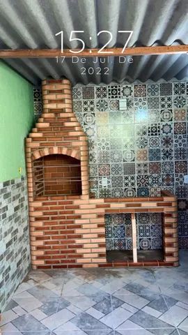 Churrasqueira e base para bancada 