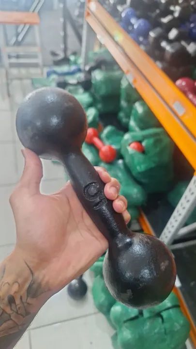 Halteres Academia Ferro Pintado | Distribuidora  - Foto 5