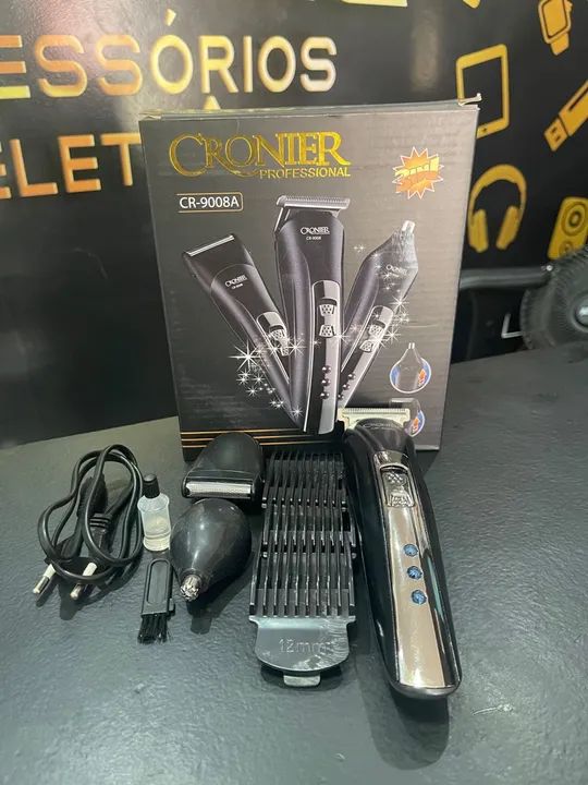 Máquina de Cortar Cabelo Cronier CR-9008A Profissional - Foto 4