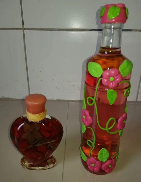  2 Garrafas  para Enfeite 