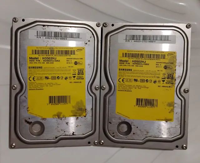 2 HDS SAMSUNG 500GB  7200RPM SATA PARA PC +  1 DVDRW SATA, PERFEITOS OPORTUNIDADE