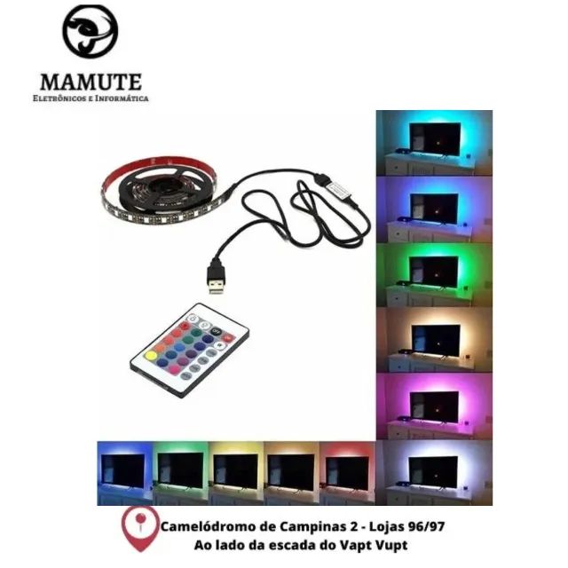 Fita Led Rgb Colorida Rolo 5m