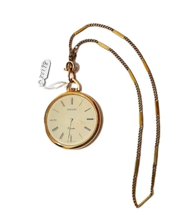 relógio de bolso swiss tissot watches since 1853 legítimo - para colecionador