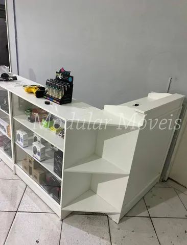 Vitrine em L + Balcão Caixa - Direto da Fábrica - Foto 3