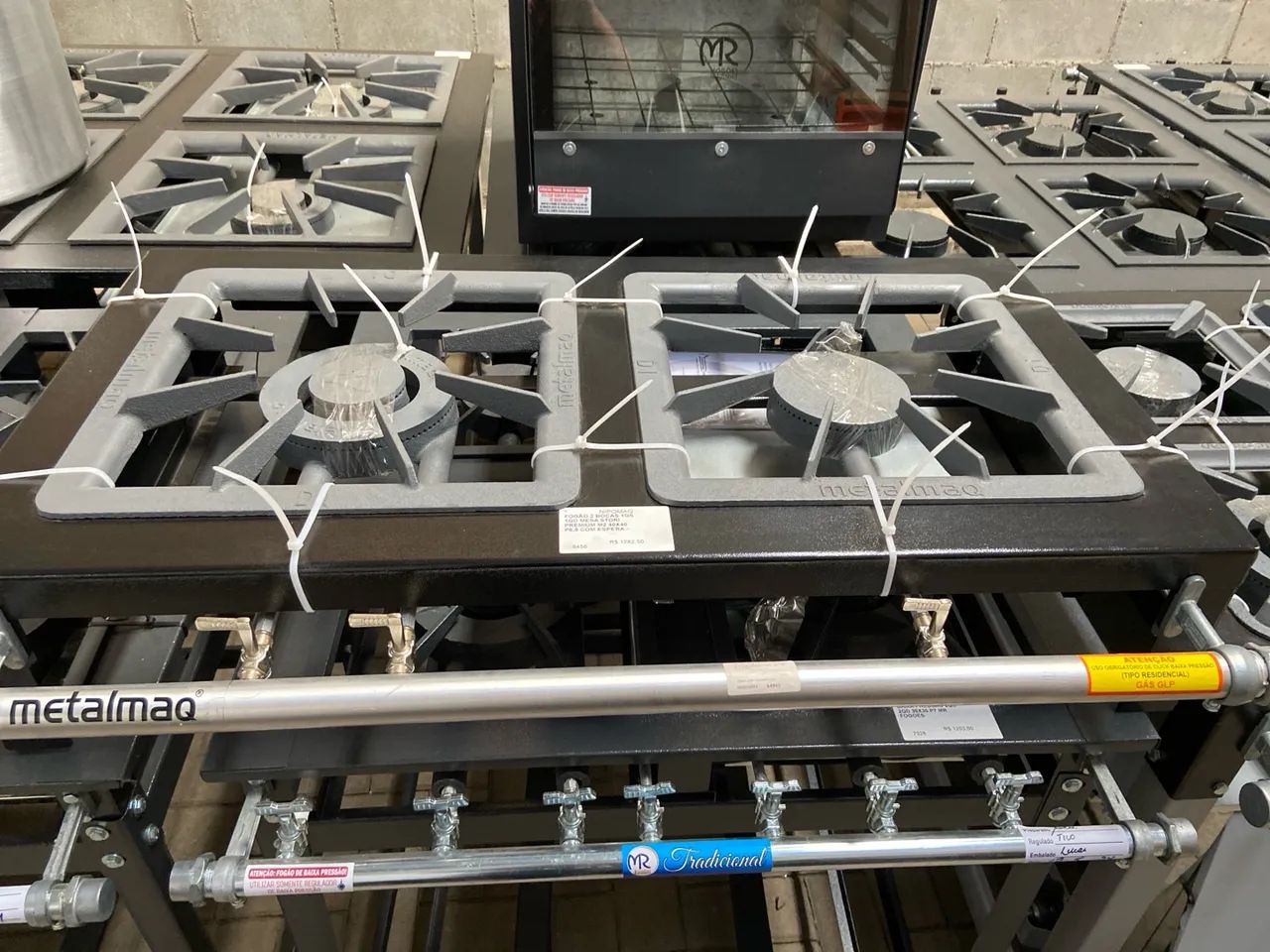 FOGÃO 2 BOCAS DE MESA 1QS 1QD STORI PREMIUM M2 40X40 - METALMAQ - Foto 3