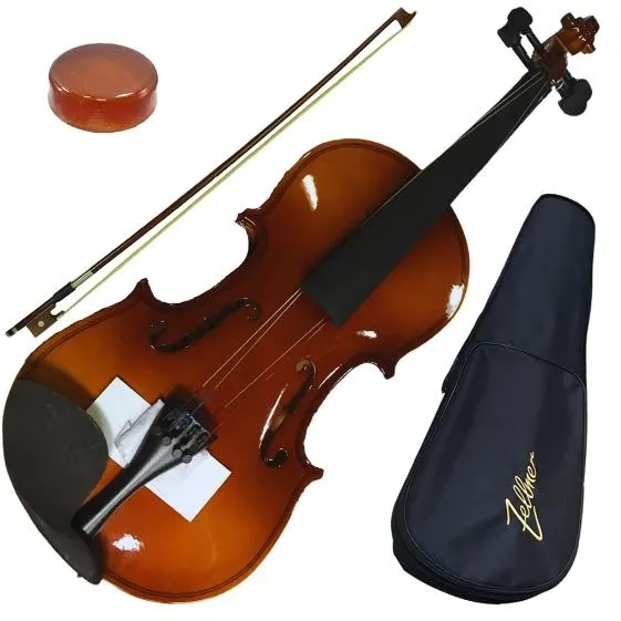 Violino Zellmer Natural Tamanho 4/4 Antique ZLM44AV C/ Estojo