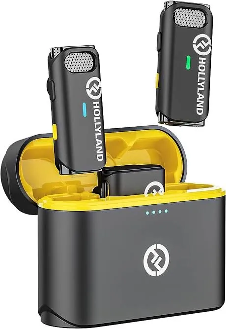 NOVO/LACRADO Microfone de Lapela Sem Fio Duplo Hollyland Lark M1 Duo Anti-Ruído