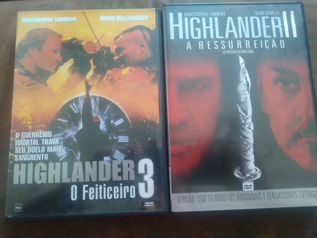 Combo 2 DVDs da franquia Highlander originais 