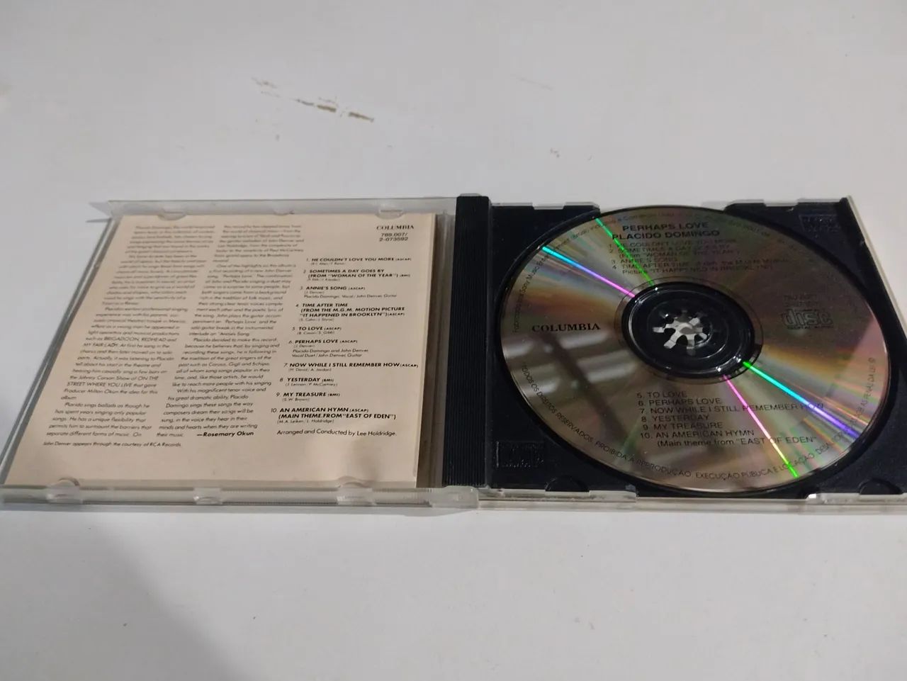 CD Perhaps Love - Placido Domingo whit John Denver 