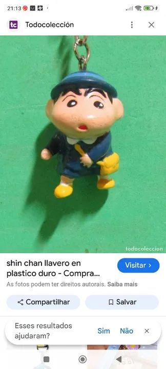 SHIN CHAN LLAVERO EM PLÁSTICO DURO