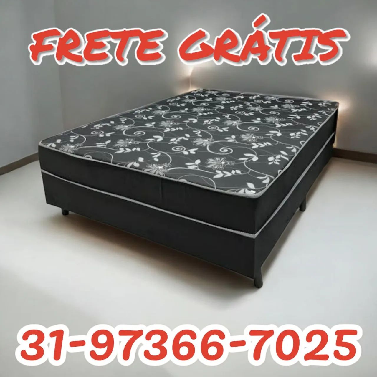 CAMA BOX CASAL 10CM DE ESPUMA, CAMPEÃ DE VENDAS!!!!