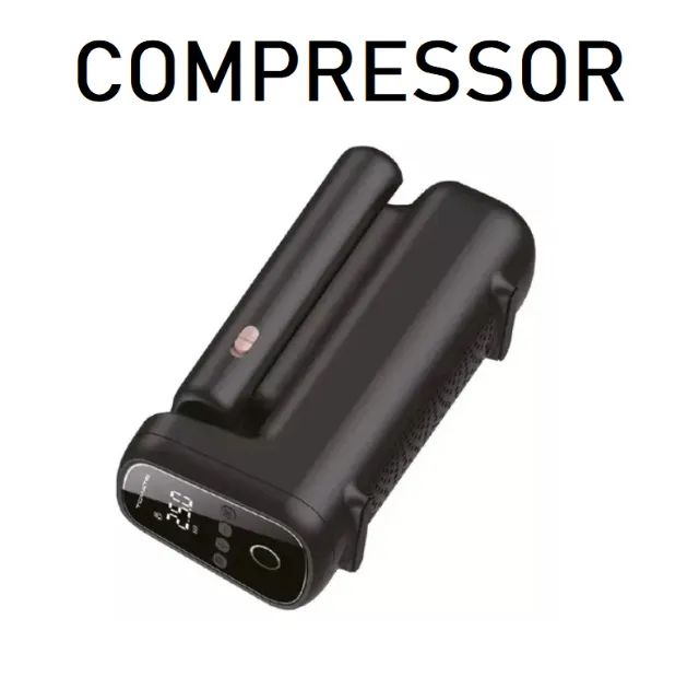 MINI COMPRESSOR DE AR PORTATIL AUTOMOTIVO / ASPIRADOR DE PO TOMATE C/ LANTERNA MXC-K101 - Foto 4