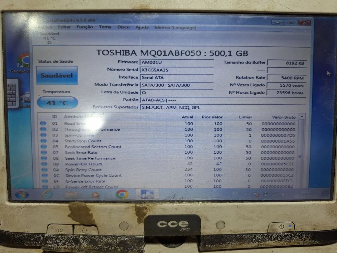 HD Toshiba 500GB 5400RPM SATA funcionando 100% - Foto 2