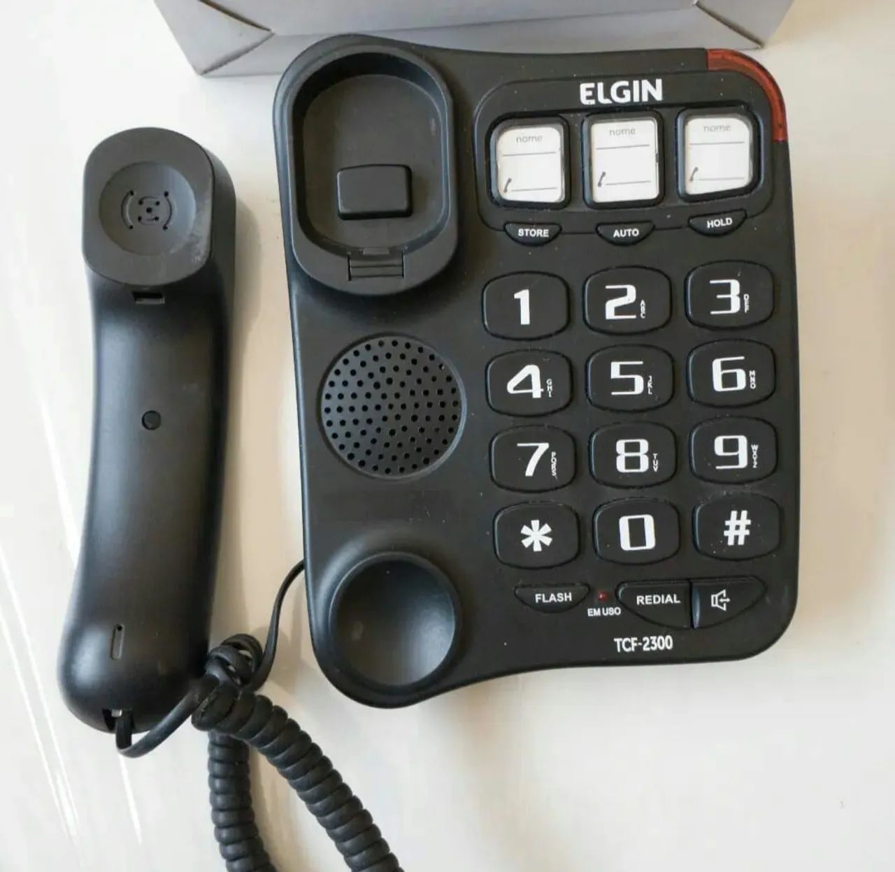 Telefone / interfone Com Viva Voz, Elgin Tcf-2300 com fio, uso em parede ou Mesa,Usado - Foto 2