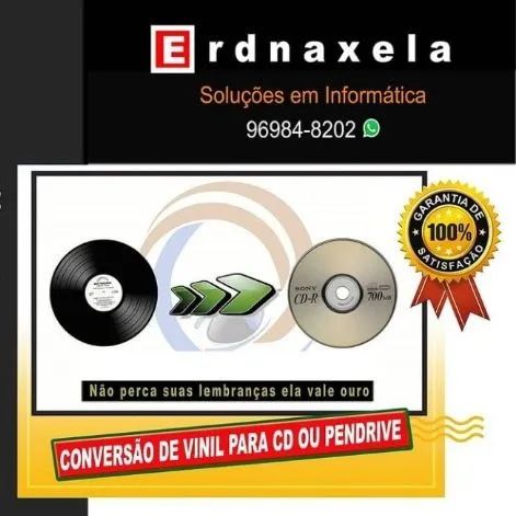 Conversão de Vinil para CD  ou Pendrive 
