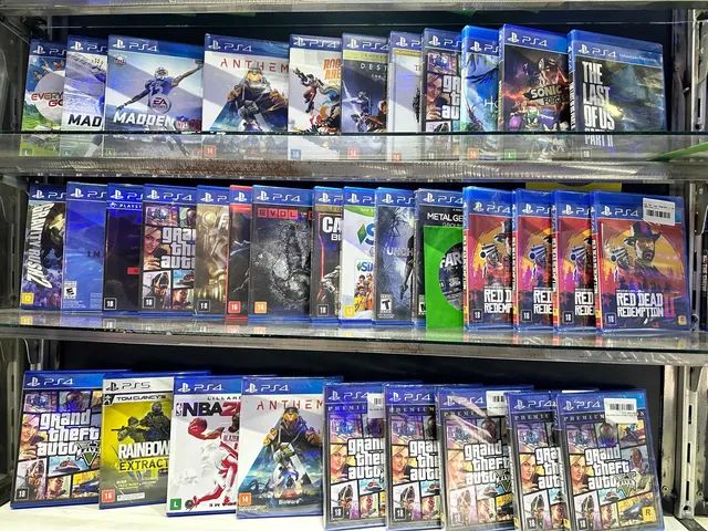 Jogos a pronta entrega do PS4 e PS5