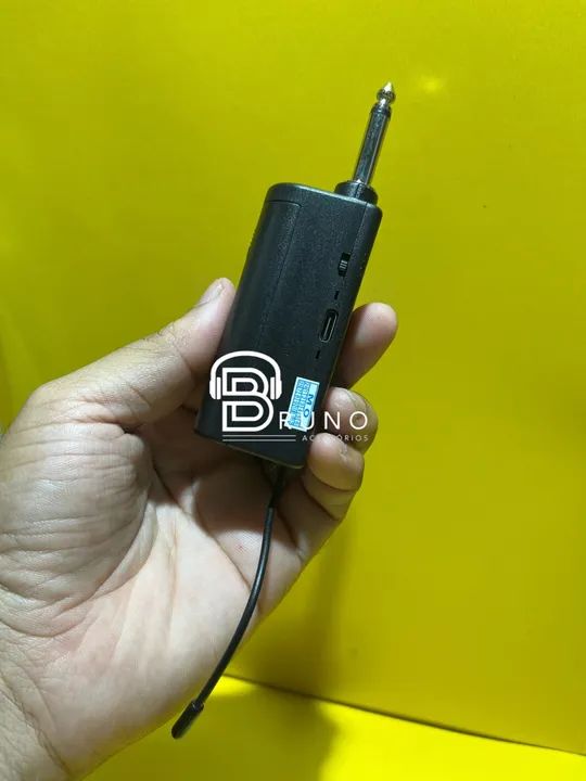 Microfone sem fio duplo profissional - Foto 4