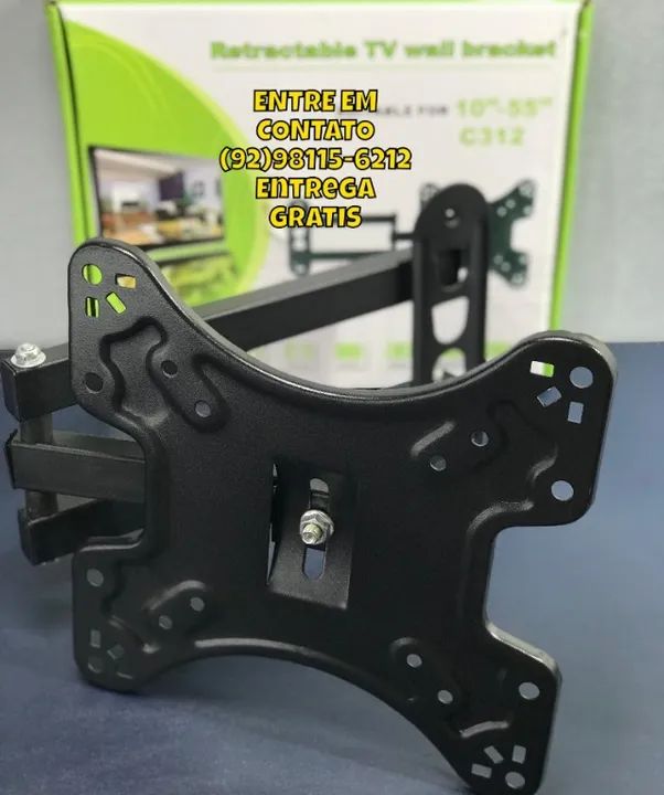 Suporte Articulado Retrátil Para Tv 10''-55'' Polegadas- Entregas 9h as 22h - Foto 4