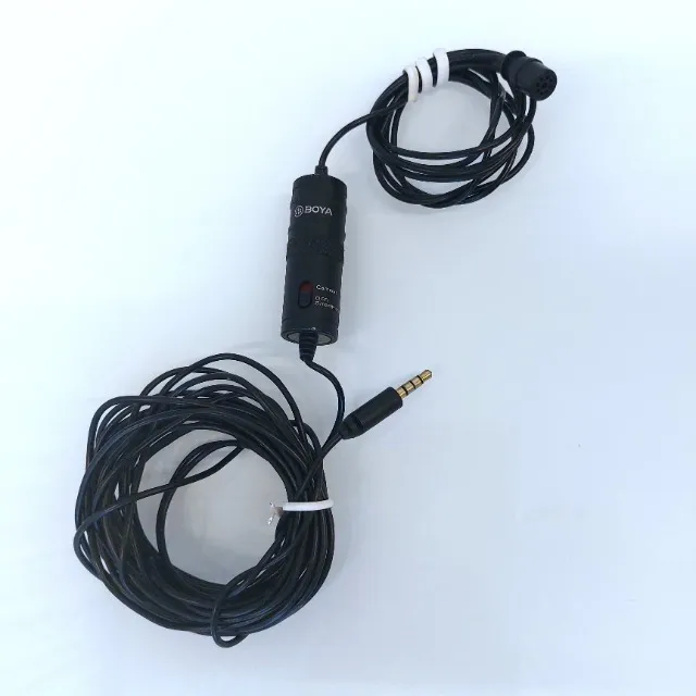 NOVO | Microfone Lapela Boya Celular / Câmera 6m - Fazemos Entrega