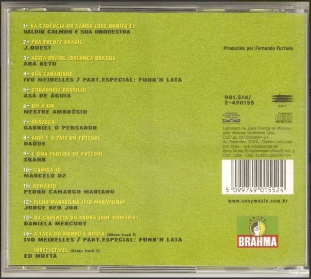 CDs Placar - Agita Brasil (1998) + Hinos dos Clubes (2004) - Foto 2
