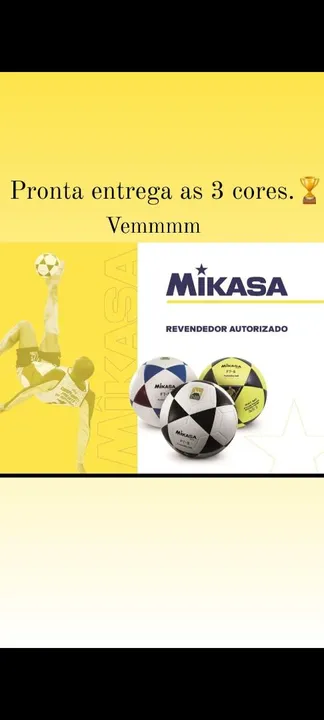 Bolas oficiais direto do REVENDEDOR OFICIAL da Mikasa Brasil 