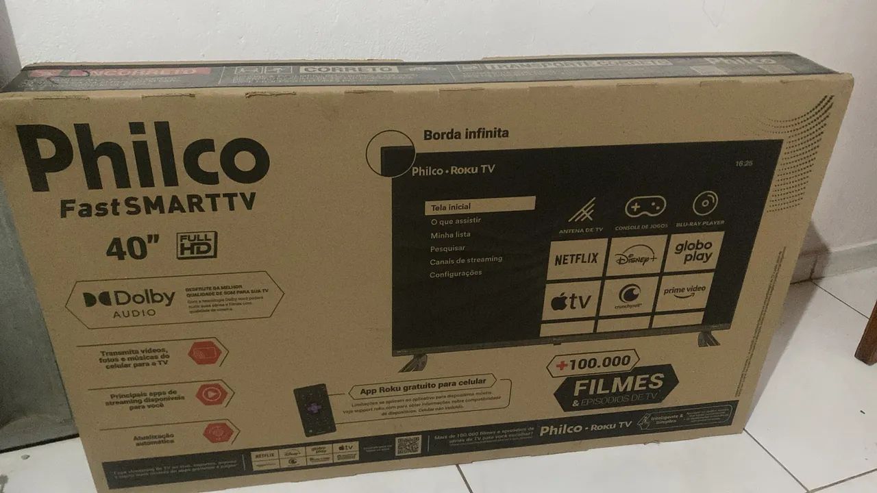 TV Philco 40 polegadas Full HD Smart! Nova na caixa