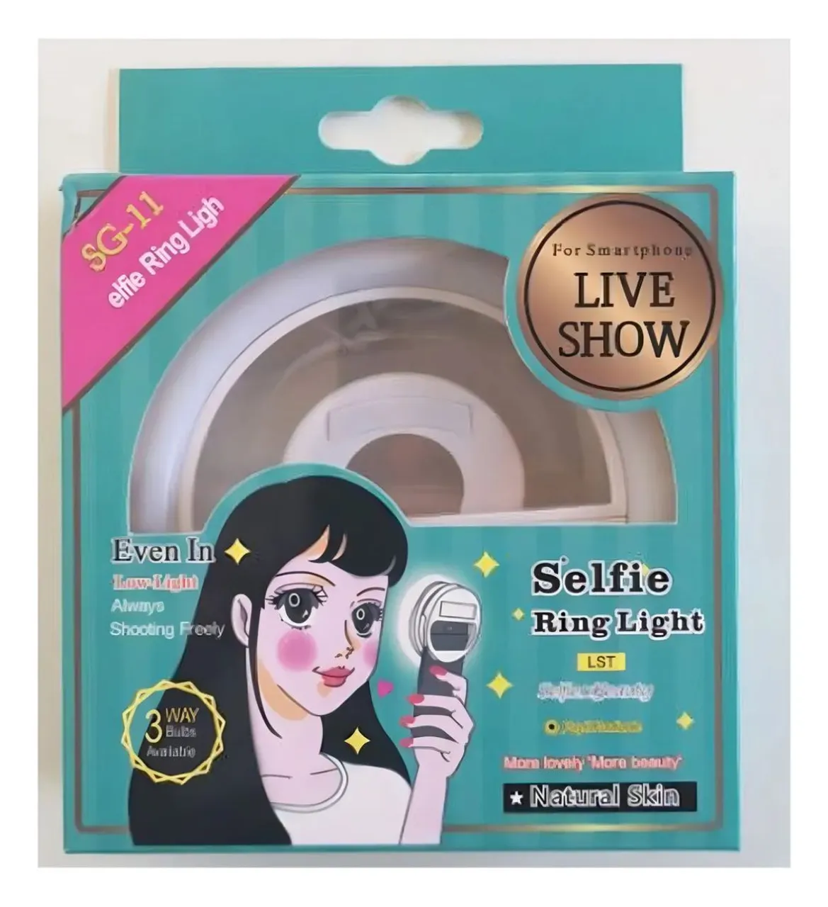 Selfie Ring Light SG-11 - Live Show e Fotos Perfeitas