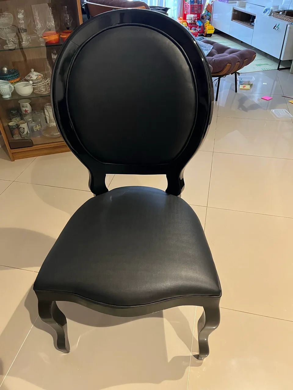 Conjunto de 4 cadeiras woodprime preto