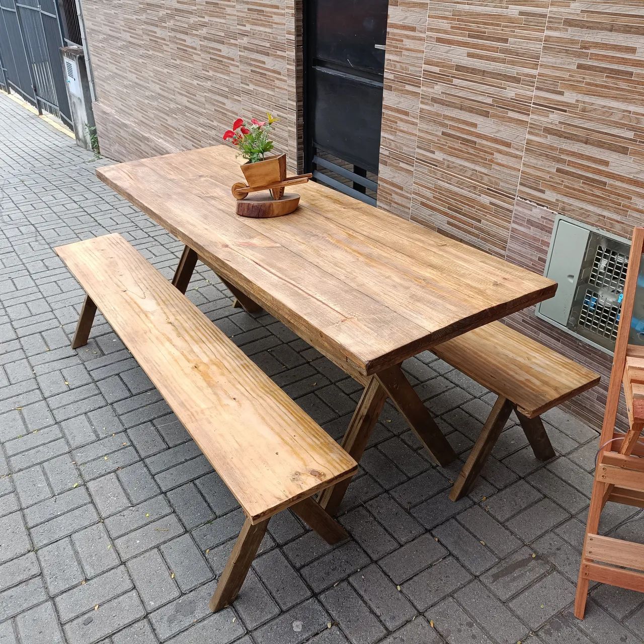 Mesa nova rústica para área gourmet - Foto 2