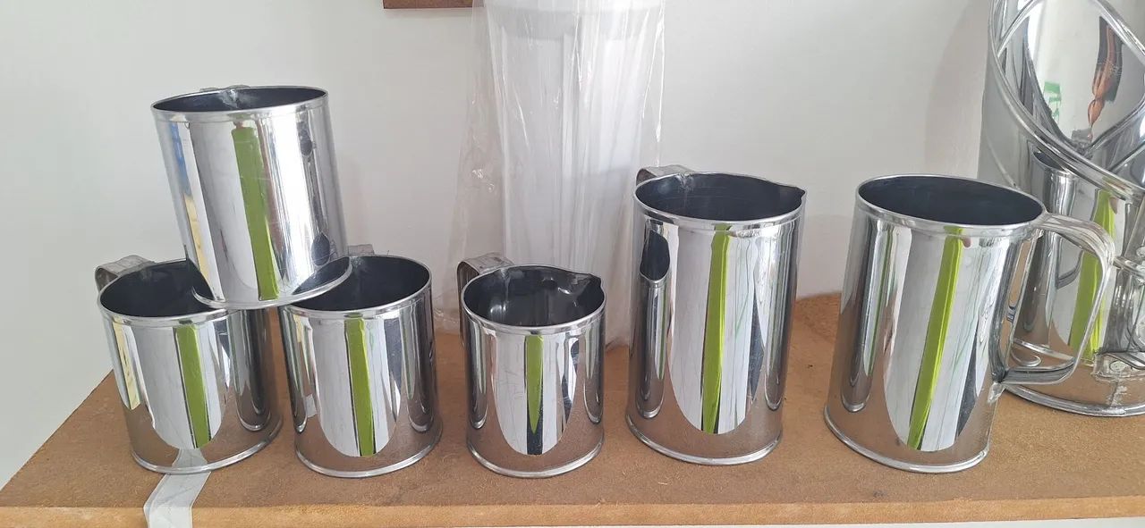 Medidores de Inox para açai 