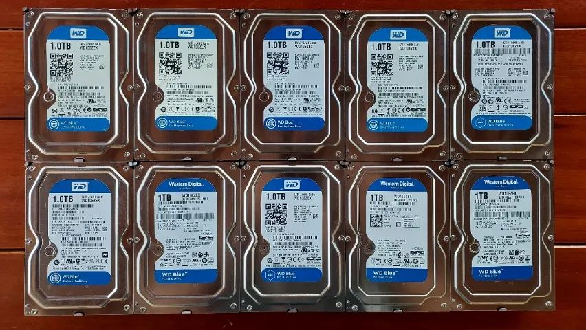 HD 3.5 WD Blue 1TB - WD10EZEX - 7.200RPM - 100% Saudáveis