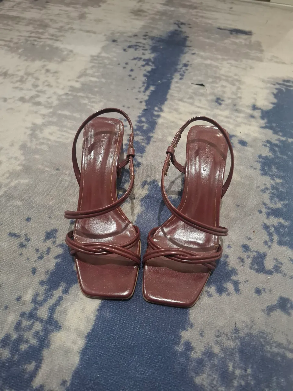 Sandália Feminina Salto Fino Marsala