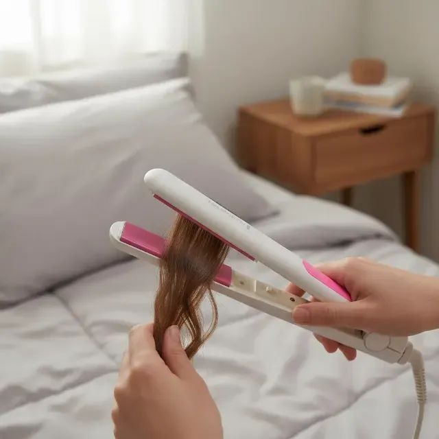 Prancha chapinha Remington s1300 rosa e branca - Foto 5