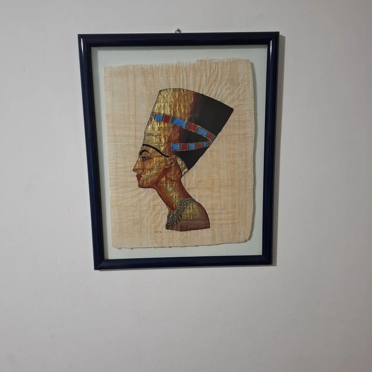 Quadro decorativo Nefertiti em papiro