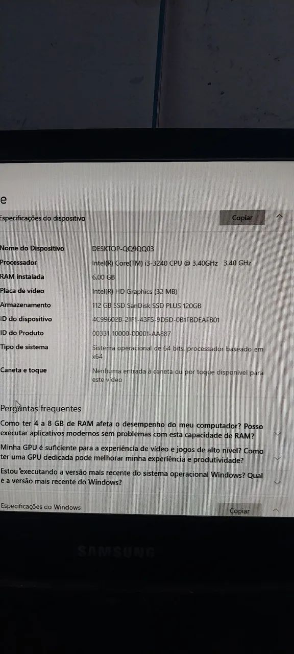 Pc Windows 10 i3 64529519243137123