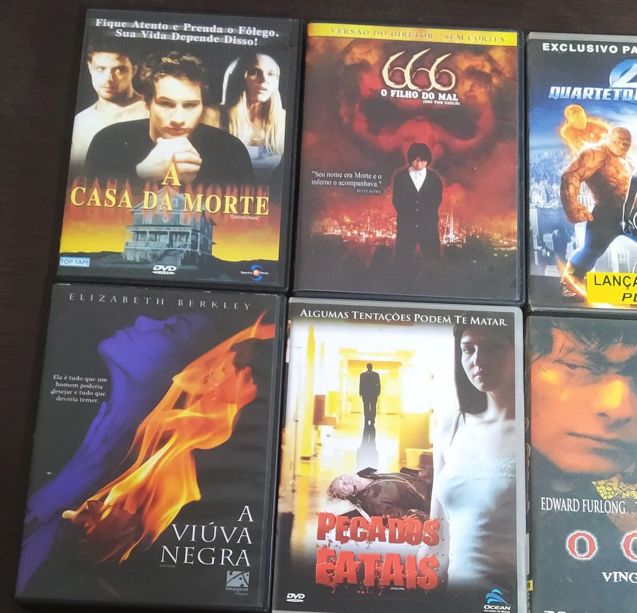 DVDs de filmes diversos