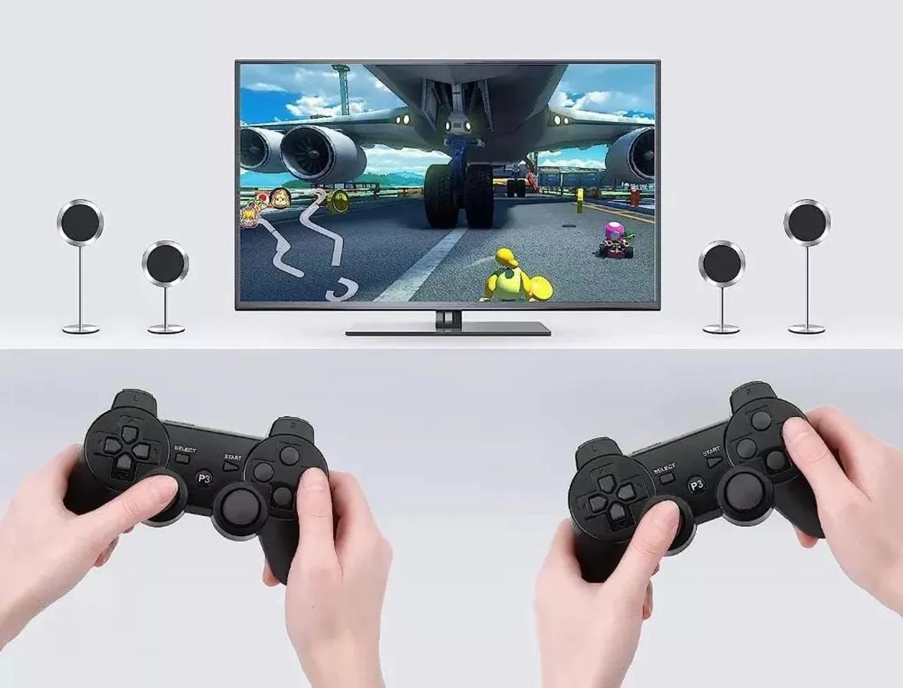 Controle PS3 DualShock 3 Preto - Foto 3
