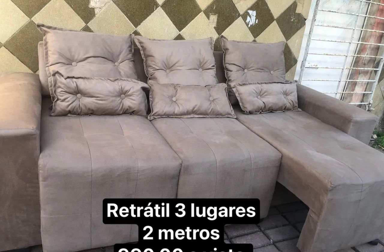 Sofa retrátil 2 metros de fábrica  - Foto 3