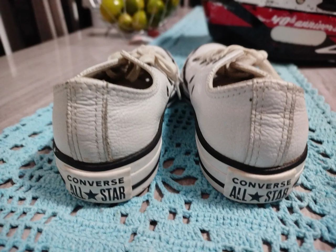 Tênis Converse All Star Branco original couro - Foto 2