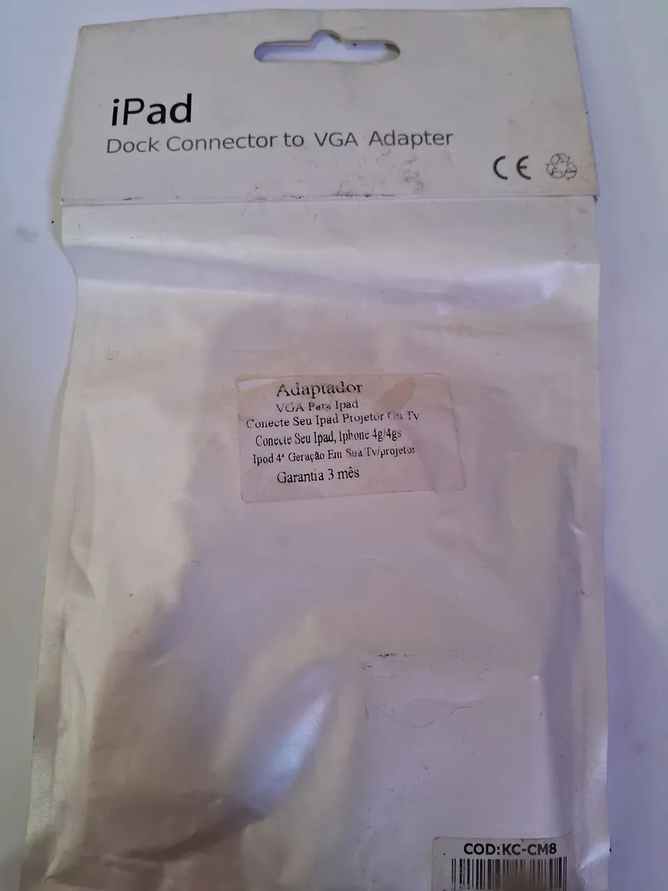 VGA adapter with dock connector for iPad. VGA adapter with dock connector for iPad.64374417886849122