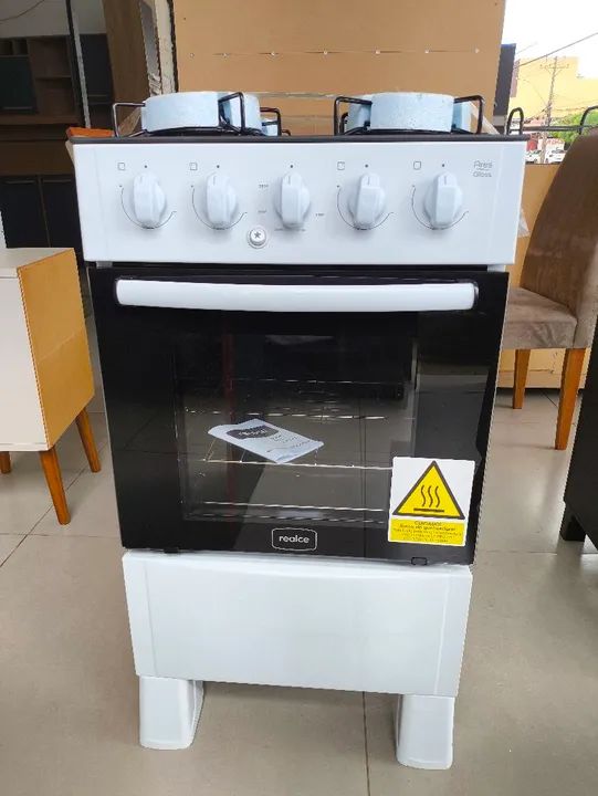Fogão 4 Bocas Realce - Branco - Foto 2