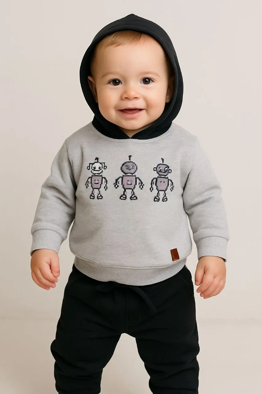 Conjunto Moletom Masculino Infantil Tamanho 1 ano