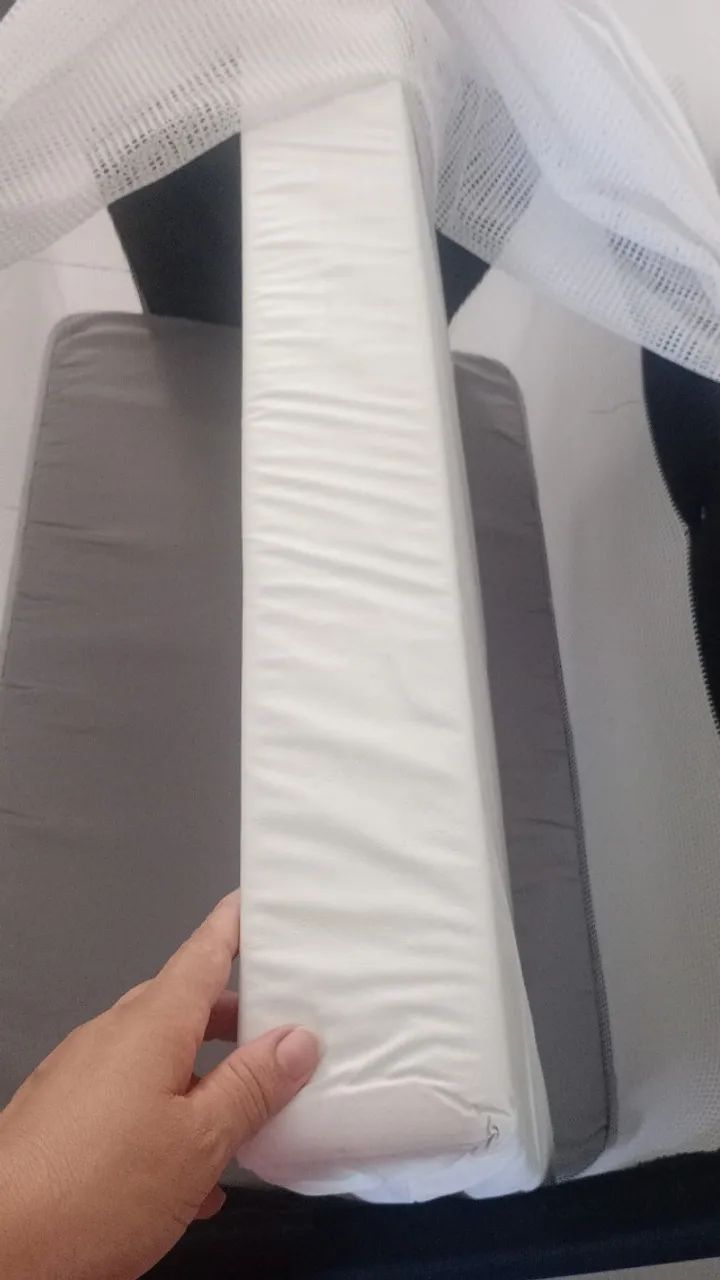 Berço portátil Galzerano com colchão feito sob encomenda para maior conforto do bebê - Foto 3