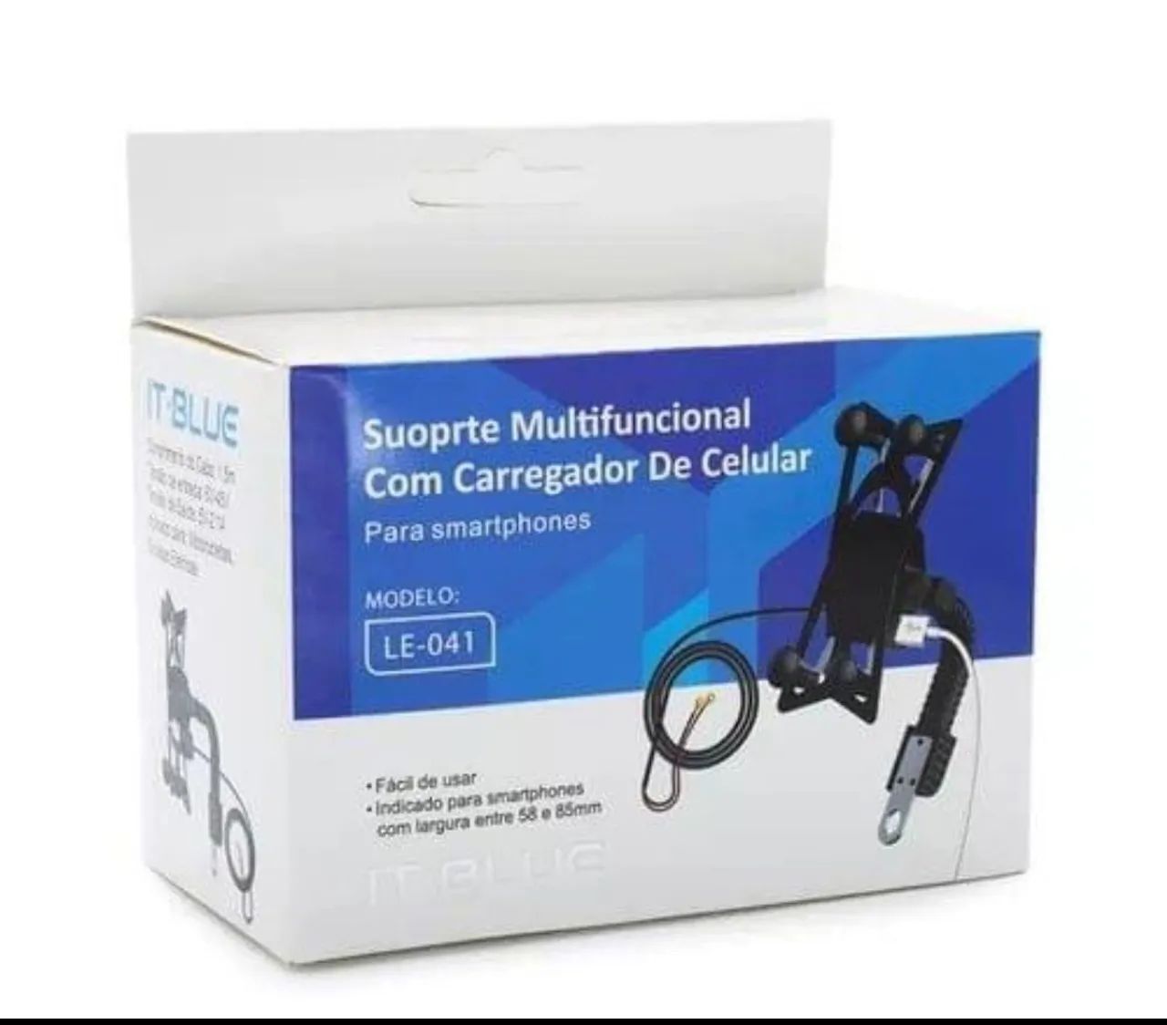 Suporte celular para moto, com carregador  - Foto 2