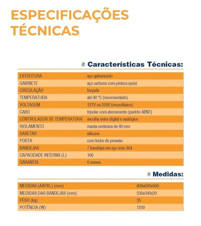 Desidratador de Alimentos 100L NOZON NOVO - Foto 4