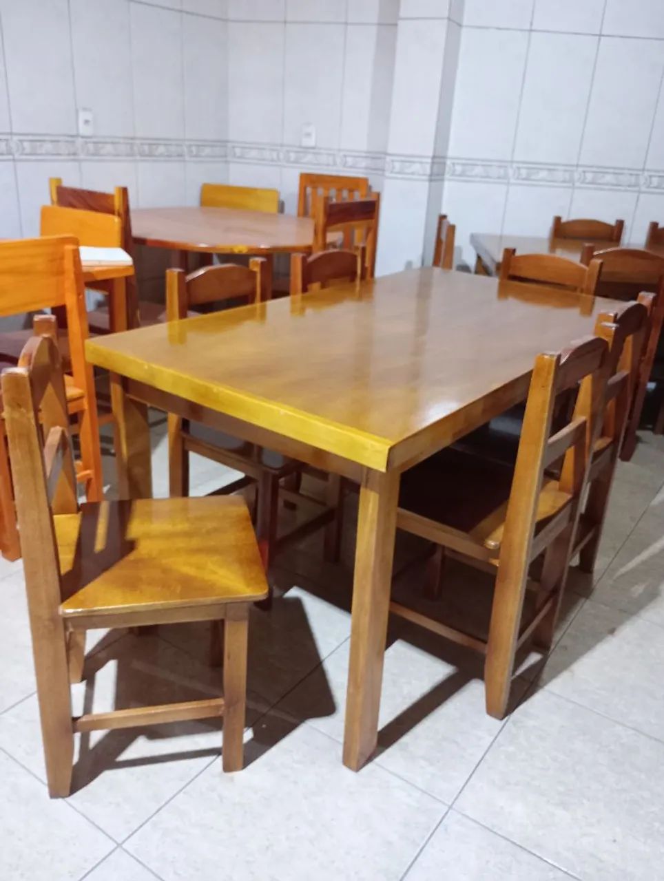 Mesa de jantar 1,50x80 com 6 cadeiras  - Foto 5