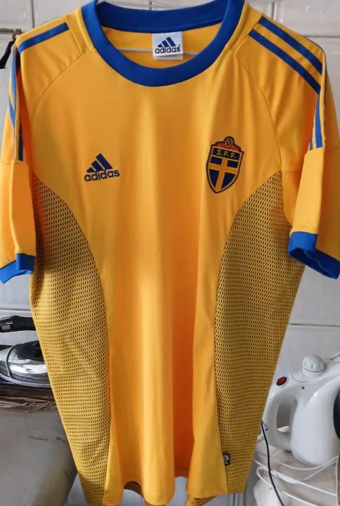CAMISA SUECIA ADIDAS COPA 2002 COREIA JAPAO NOVA FRETE GRATIS