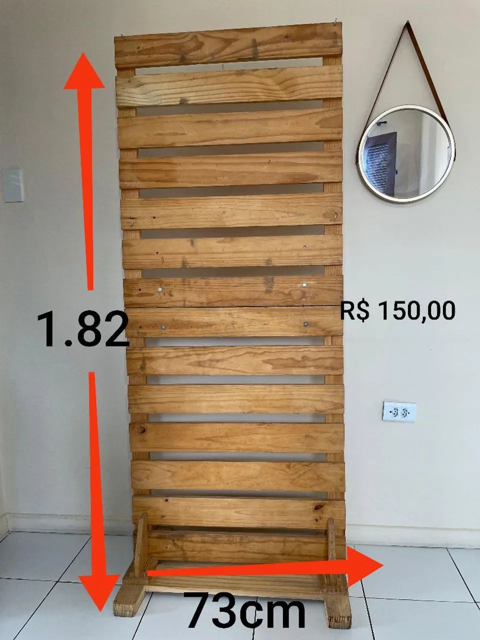 Pallet, rack painel tipo madeira artesanal65082640940545121