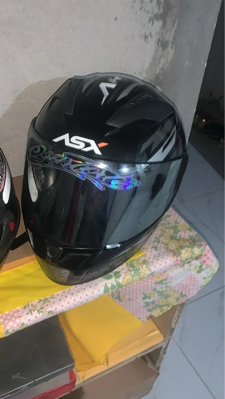 Capacete ASX Racing Preto