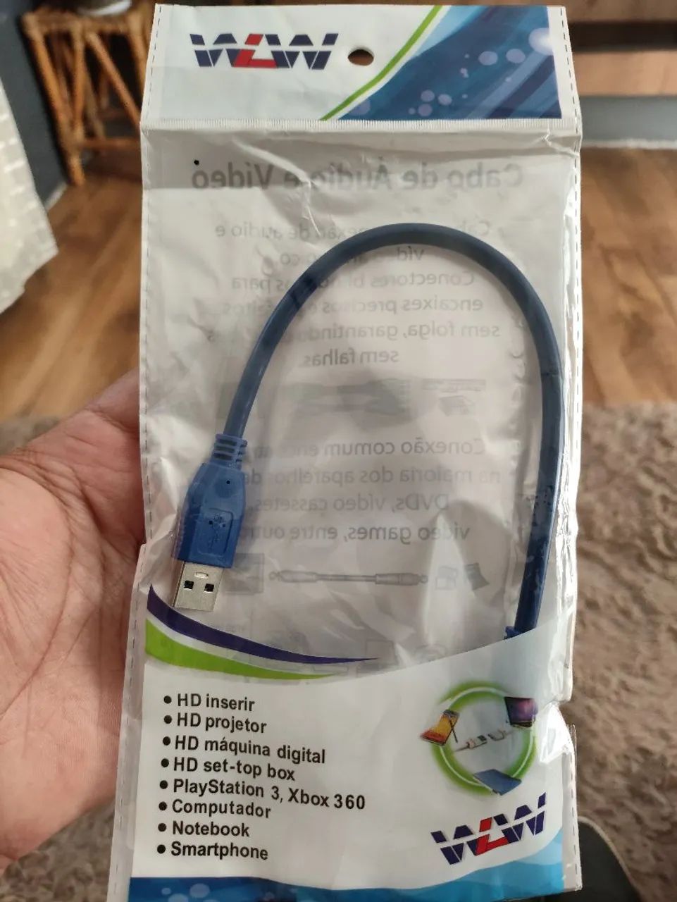 Cabo de áudio e vídeo - USB 3.0